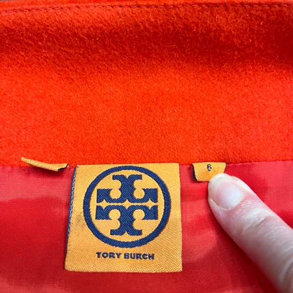 Tory Burch Orange Zipper Skirt 6 - Picture 3 of 7